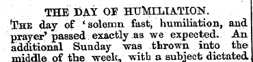 THE PAY Or HUMrLIATION. tCHE day of 'sol...