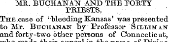MR. BUCHANAN AND THE ZFOUTY PRIESTS. The...