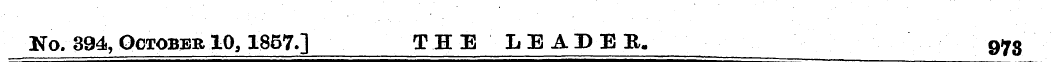 No. 394, October 10,1857.] THE LEADER, 9...