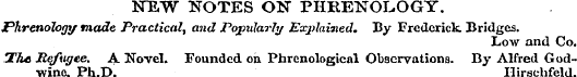 NEW NOTES ON PHRENOLOGY. jPhrenology mad...