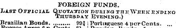 FOREIGN FUNDS. Last Official Quotation d...