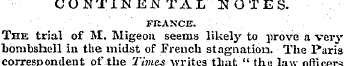 CONTINENTAL UOTES. FRANCE. The trial of ...