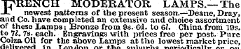 T^RENCH MODERATOR LAMPS.—The JL newest p...
