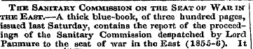 Thk Sanitary Commission on the Seat of W...