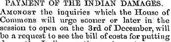 PAYMENT OF THE INDIAN DAMAGES. Amongst t...