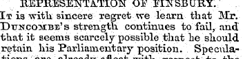 KEPRESENTA.TION OF TENSBURY. It is with ...