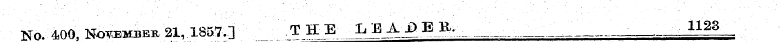No. 400, November 21, 1857.] _ T H E L B...