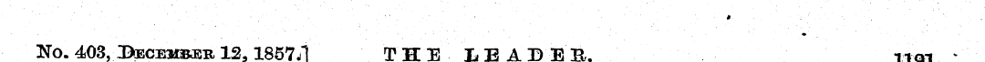 No. 403, OBecemsker 12,1857/1 TIE LEABER...