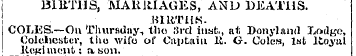 I BIRTHS, MAK1UAGES, AND DEATHS. HIimiK....