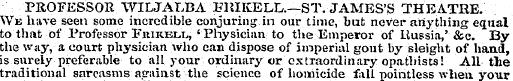 PROFESSOR WILJALBA :EIIIKELL.—ST. JAMES'...