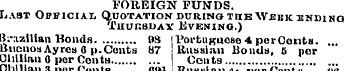 FOREIGN FUNDS. Last Official Quotation d...