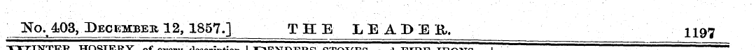 ^0.403 ^ December 1.2,1857.] T H E LEADE...