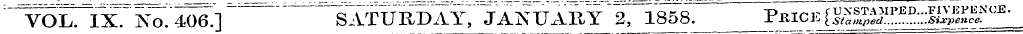 " VOL. 1X7 No. 406.1 SATURDAY, JANU All ...