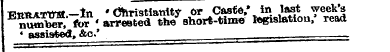 T?tmATTn« — In ? Christianity or Caste' ...