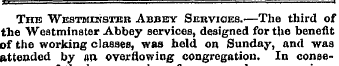 Thb Westmenster Abjjey Services.—The thi...