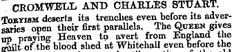 CR OMWELL AND CHARLES STUART. Toryism de...