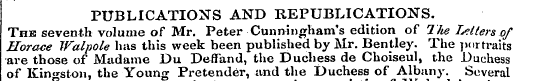 PUBLICATIONS AND REPUBLICATIONS. The sev...