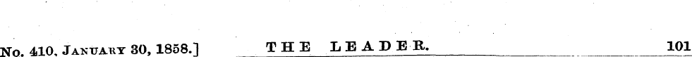 No. 4,10, Janttauy 30, 1858.] THE LEADER...