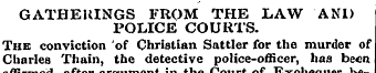 GATHERINGS FROM THE LAW AND POLICE COURT...