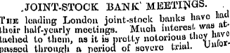 . JOINT-STOCK BANK'MEETIN GS. Tits loadi...