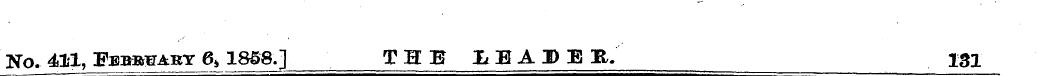No. 411, Eeb»haby 6 > 1858] THE LEADE It...