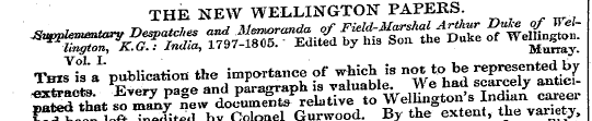 THE NEW WELLINGTON PAPERS. ^s^^ix ^^^^ ^...