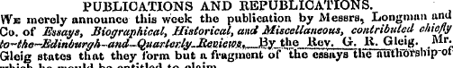 PUBLICATIONS AND REPUBLICATIONS. W» mere...