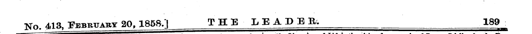No. 413, February 20,1858.] THE LEADE B,...