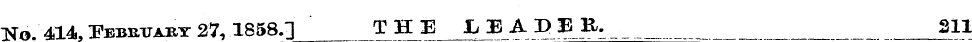 No. 414, February 27, 1858.] T H E __ iE...