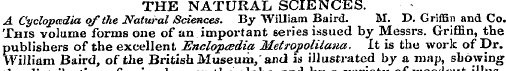 THE NATURAL SCIENCES. A Cyclopadia of th...