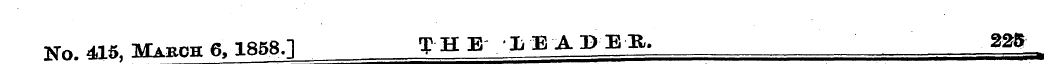 No. 415, Mabch 6.1858.1 T H E 1E A P E B...