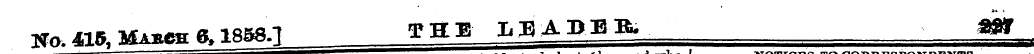 Ko, 415, Mabcb g, 1858.1 THE LEADBBi. m