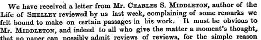 We have received a letter from Mr. Charl...