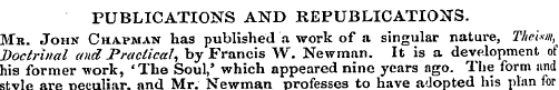 PUBLICATIONS AND REPUBLICATIONS. Mr. Joh...