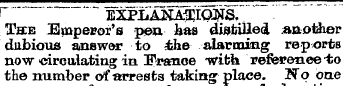EXPLANATION " " TffE Emperor's pen. has ...