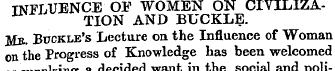 INFLUENCE OF WOMEN ON CIVTLIZATION AND B...