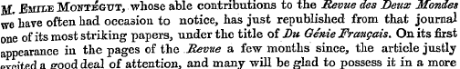 ftf, Emile Montegtjt, whose able contrib...
