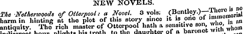 NEW NOVELS. The ITethenoooch of Otterpoo...