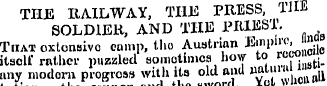 THE RAILWAY, THE PRESS, 1HB SOLDIER, AND...