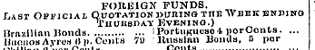 FOREIQN FUNDS. Last Official Quotation j...