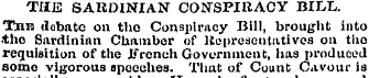 THE SARDINIAN CONSPIRACY BILL. This deba...