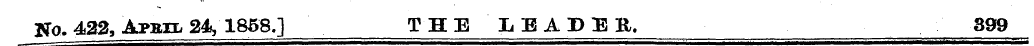No. 422, Apbil 24, 1858.] THB LEAD E R. ...