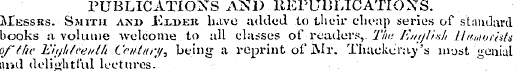 PUBLICATIONS AND REPUBLICATIOXS. Messrs....