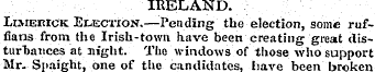IRELAND. Limerick Election.—Pending the ...