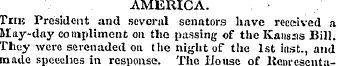 AMERICA. TriK President and several sena...