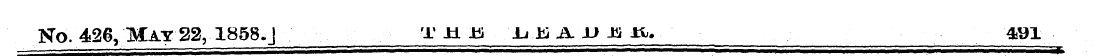 No. 426, May 22, 1858.j t n ifi . .L. ^ ...