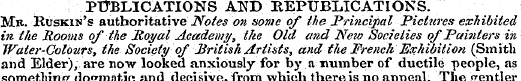 PUBLICATIONS AND REPUBLICATIONS. Mb. Rus...