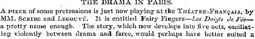 THE DRAMA IN TAEI3. A.wece of some prete...