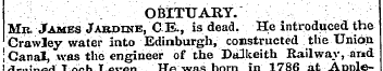 OBITUARY. Me, James Jabjodie, G E., is d...
