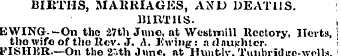 BIIiTIIS, MAHRIAGKS, AND DEATHS. 1URTHS....